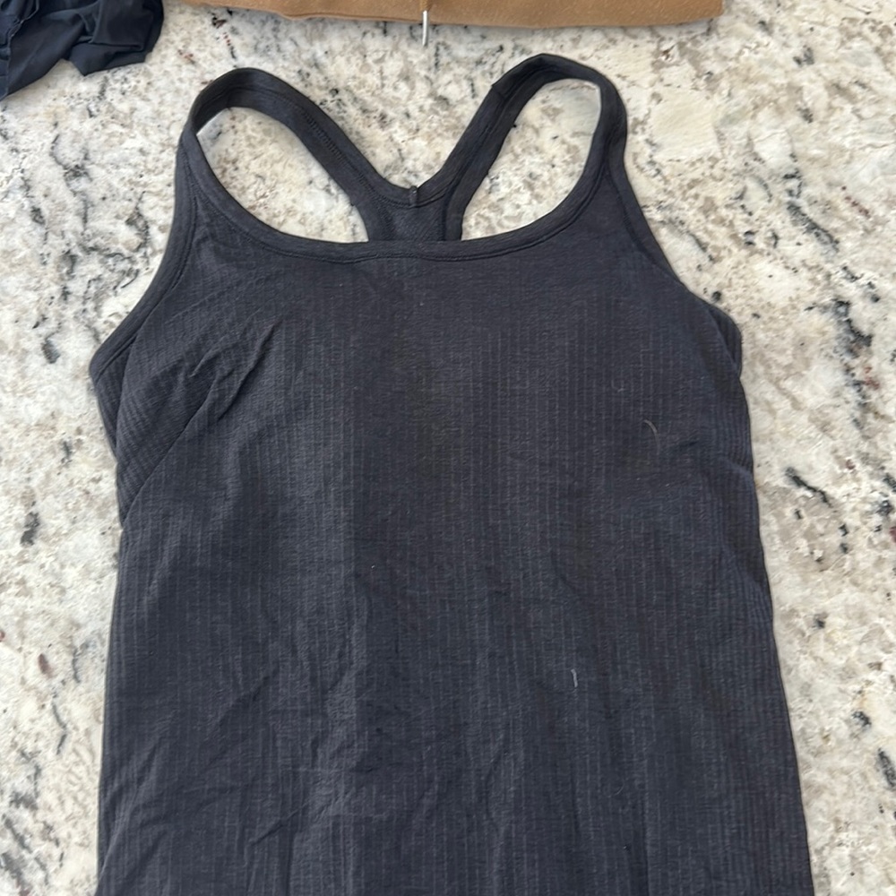COPY - lulu black athletic tank top